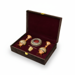 پک کادویی دو گلدان خاتم - رنگ قرمز